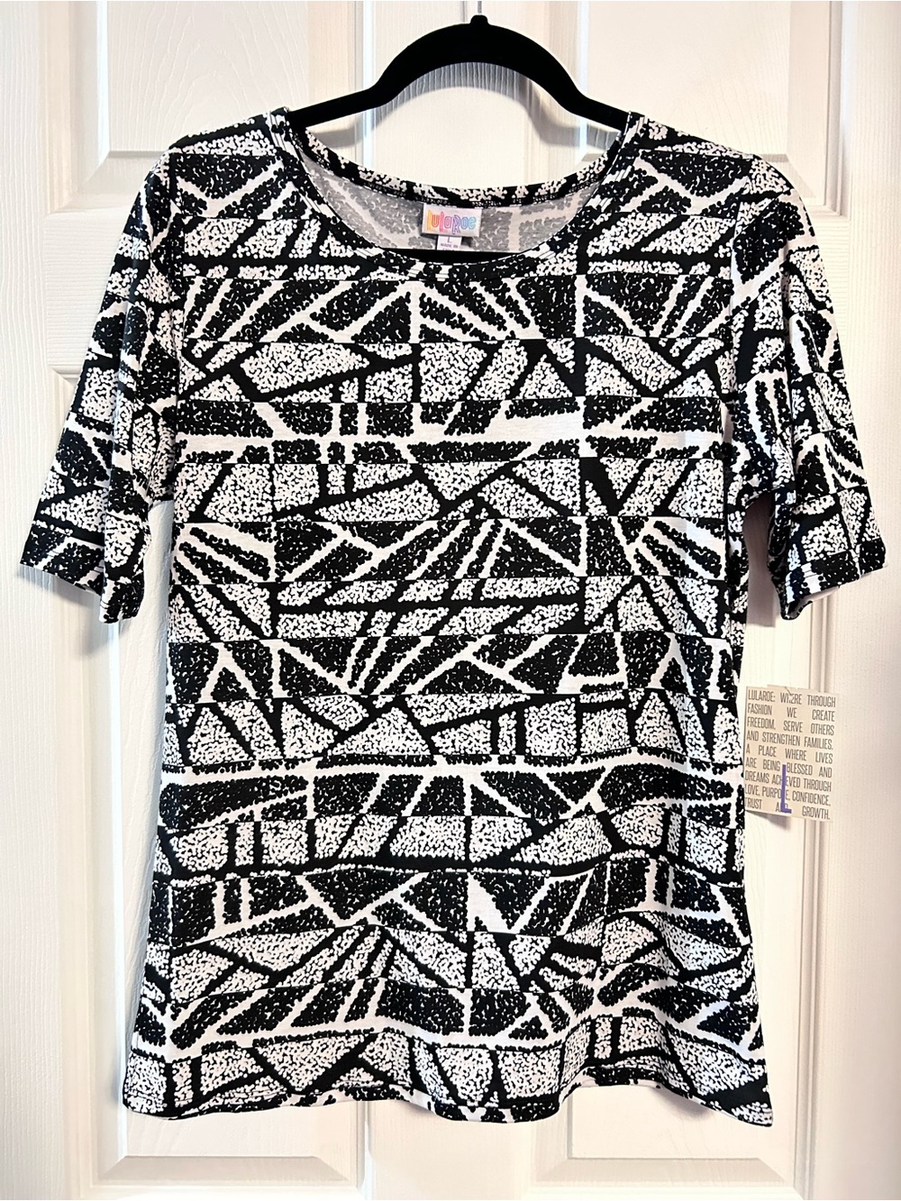 LuLaRoe Gigi Black & White Top